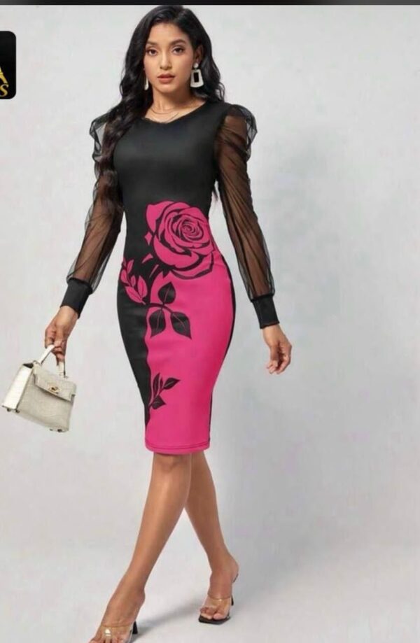 Body hug office dress - Image 3