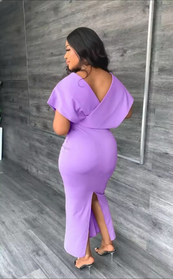 V Neck Party Dress - Image 2