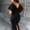 V Neck Party Dress - Image 4